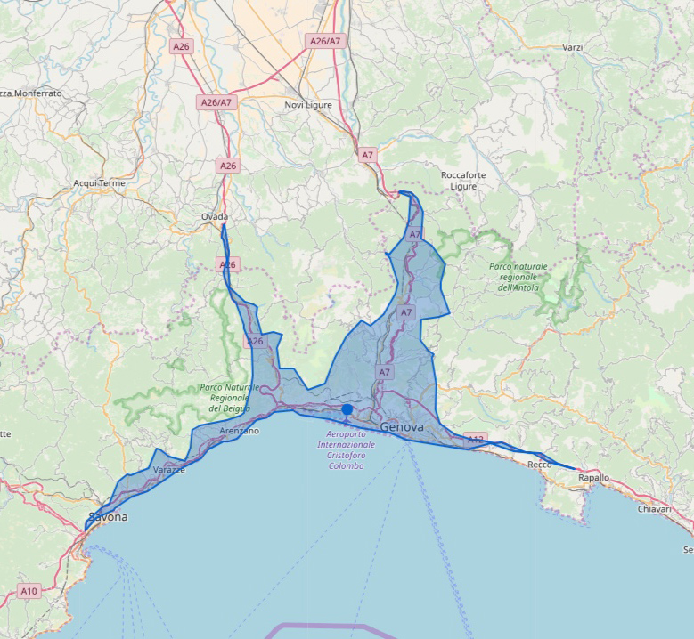 30-minutes drive by car